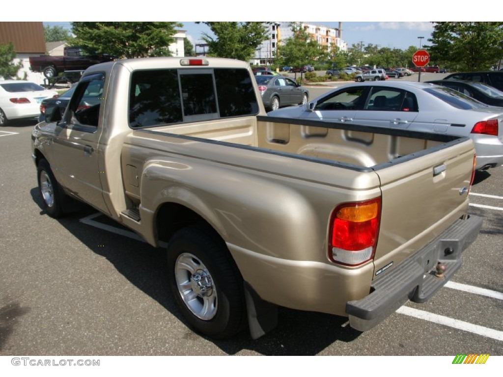 1999 Ranger XLT Regular Cab - Harvest Gold Metallic / Medium Graphite photo #6