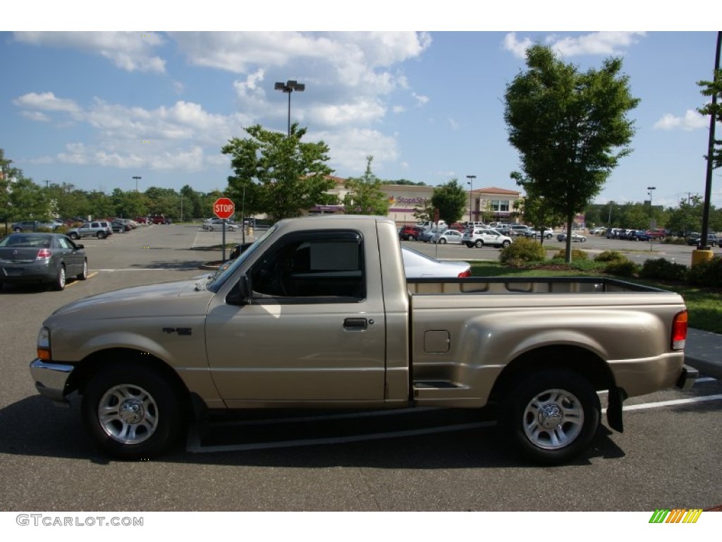 1999 Ranger XLT Regular Cab - Harvest Gold Metallic / Medium Graphite photo #7