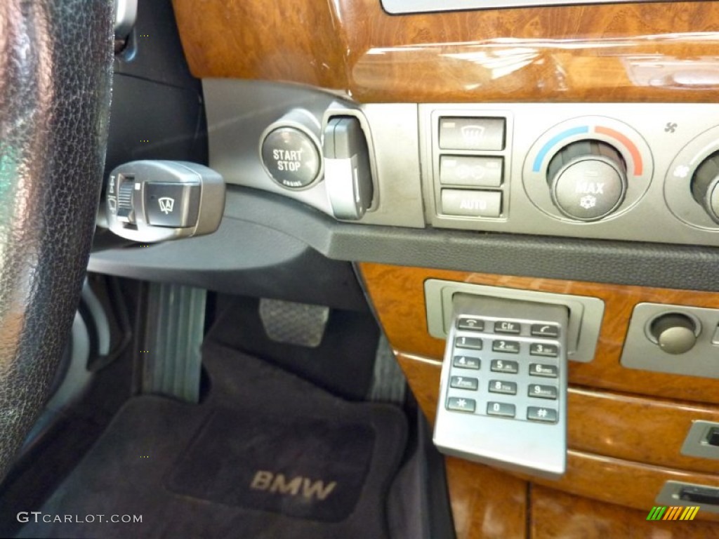 2004 7 Series 745i Sedan - Black Sapphire Metallic / Black/Black photo #17
