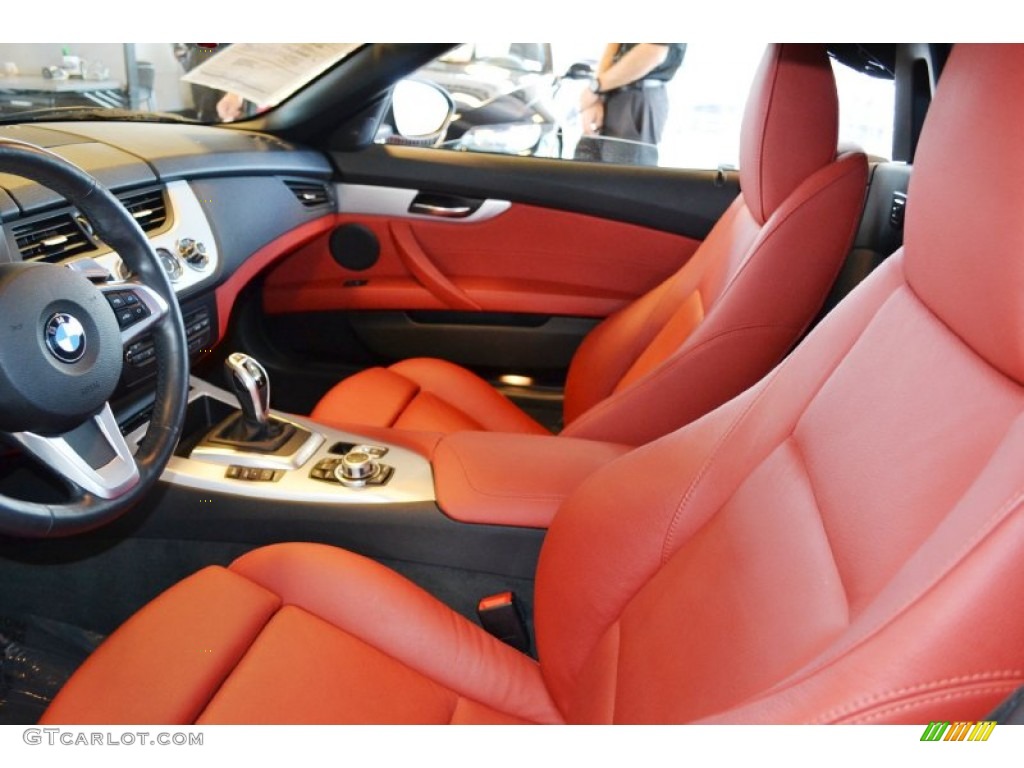 Coral Red Interior 2010 BMW Z4 sDrive35i Roadster Photo #69508783
