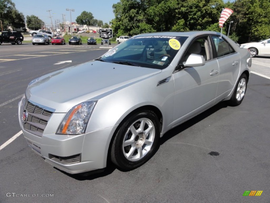2009 CTS 4 AWD Sedan - Radiant Silver / Light Titanium/Ebony photo #2