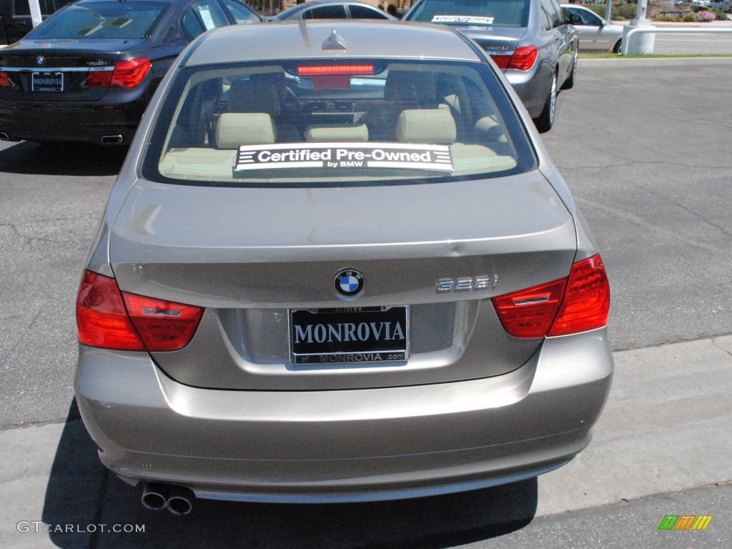 2009 3 Series 328i Sedan - Platinum Bronze Metallic / Beige photo #4