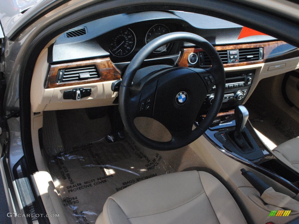 2009 3 Series 328i Sedan - Platinum Bronze Metallic / Beige photo #16