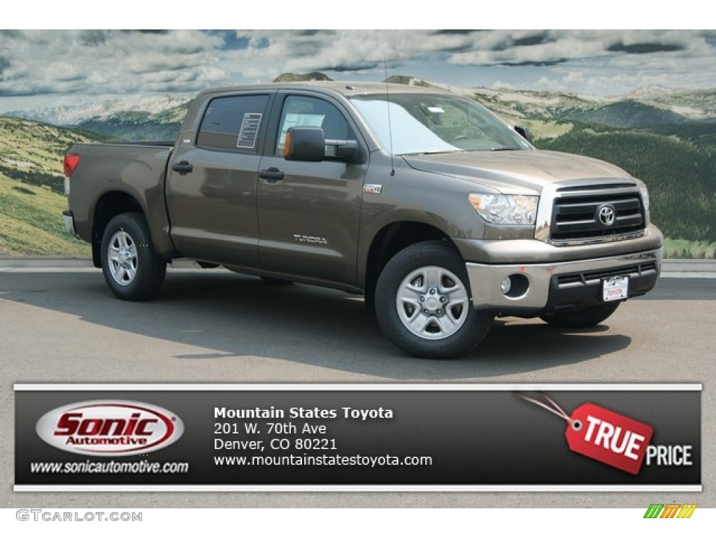 2012 Tundra CrewMax 4x4 - Pyrite Mica / Graphite photo #1