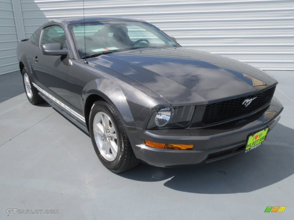 2007 Mustang V6 Deluxe Coupe - Alloy Metallic / Dark Charcoal photo #1