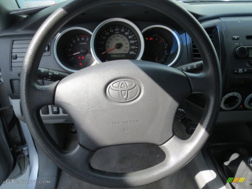 2006 Toyota Tacoma Access Cab 4x4 Graphite Gray Steering Wheel Photo #69511411
