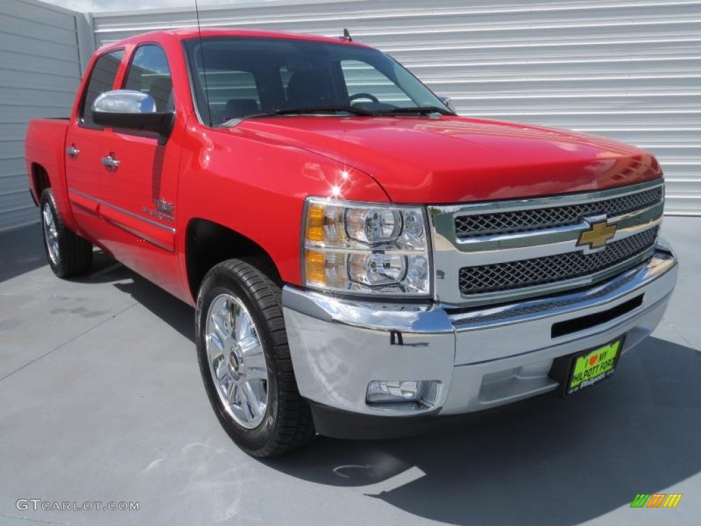 2012 Silverado 1500 LT Crew Cab - Victory Red / Ebony photo #1