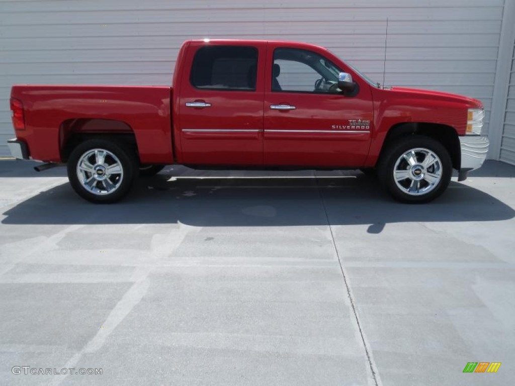 2012 Silverado 1500 LT Crew Cab - Victory Red / Ebony photo #2