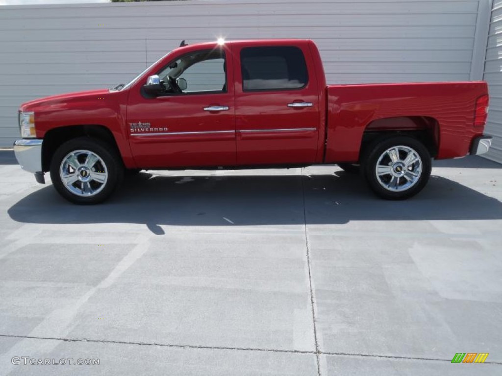 2012 Silverado 1500 LT Crew Cab - Victory Red / Ebony photo #5