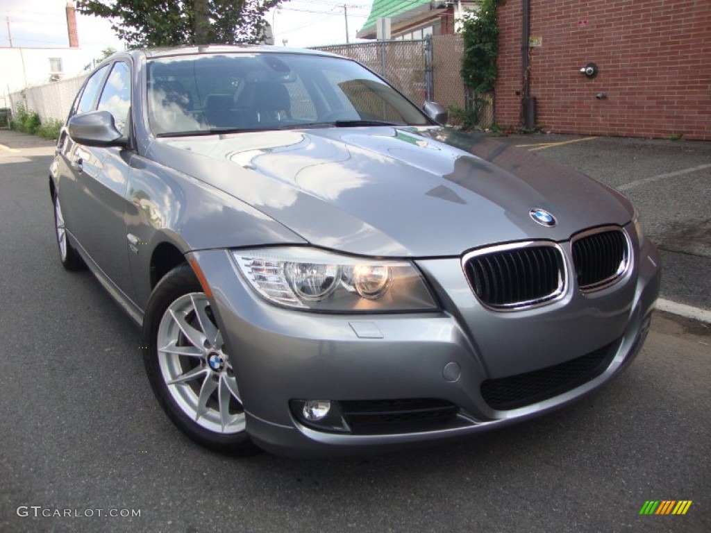 2010 3 Series 328i xDrive Sedan - Space Gray Metallic / Black photo #2