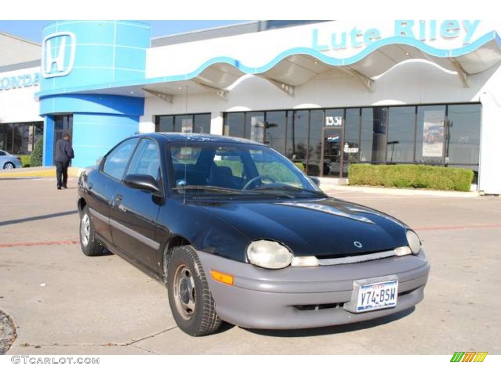 1995 Neon Sedan - Black / Dark Slate photo #1