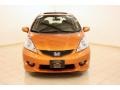 2009 Orange Revolution Metallic Honda Fit Sport  photo #2