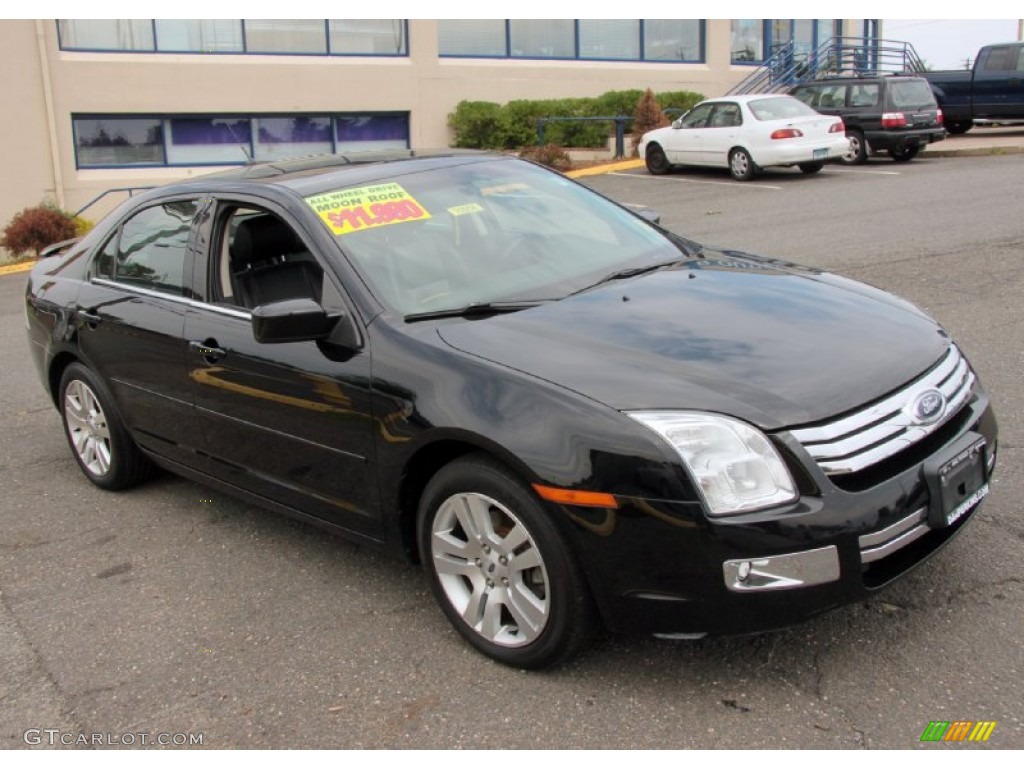 2007 Fusion SEL V6 AWD - Black / Charcoal Black photo #3