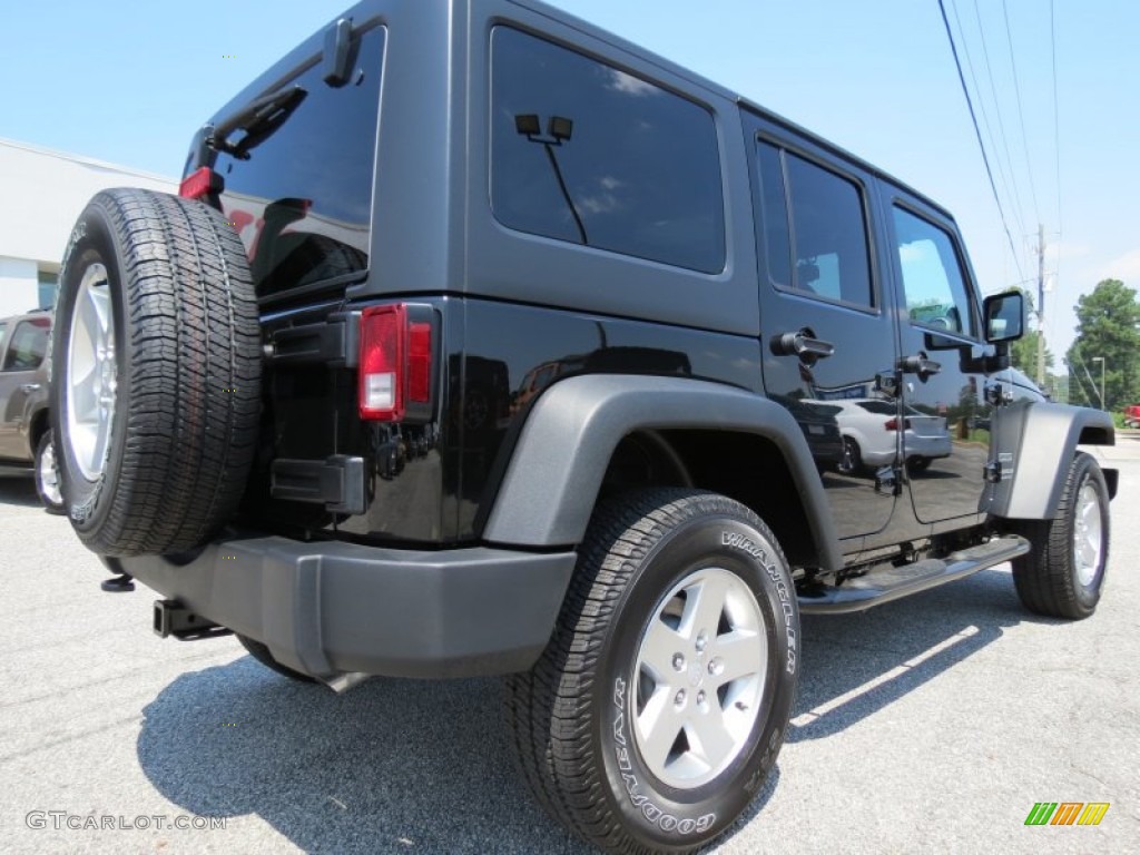 Black 2013 Jeep Wrangler Unlimited Sport S 4x4 Exterior Photo #69516145