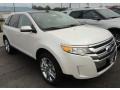 2013 White Platinum Tri-Coat Ford Edge Limited AWD  photo #2