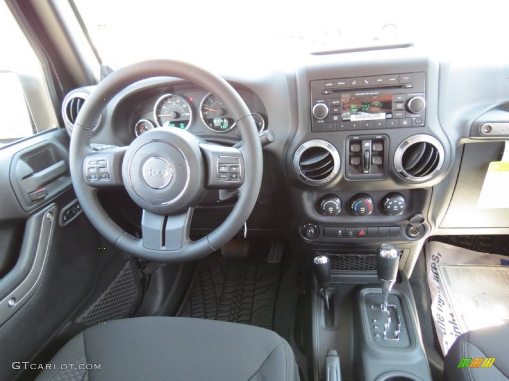 2013 Jeep Wrangler Unlimited Sport S 4x4 Black Dashboard Photo #69516232
