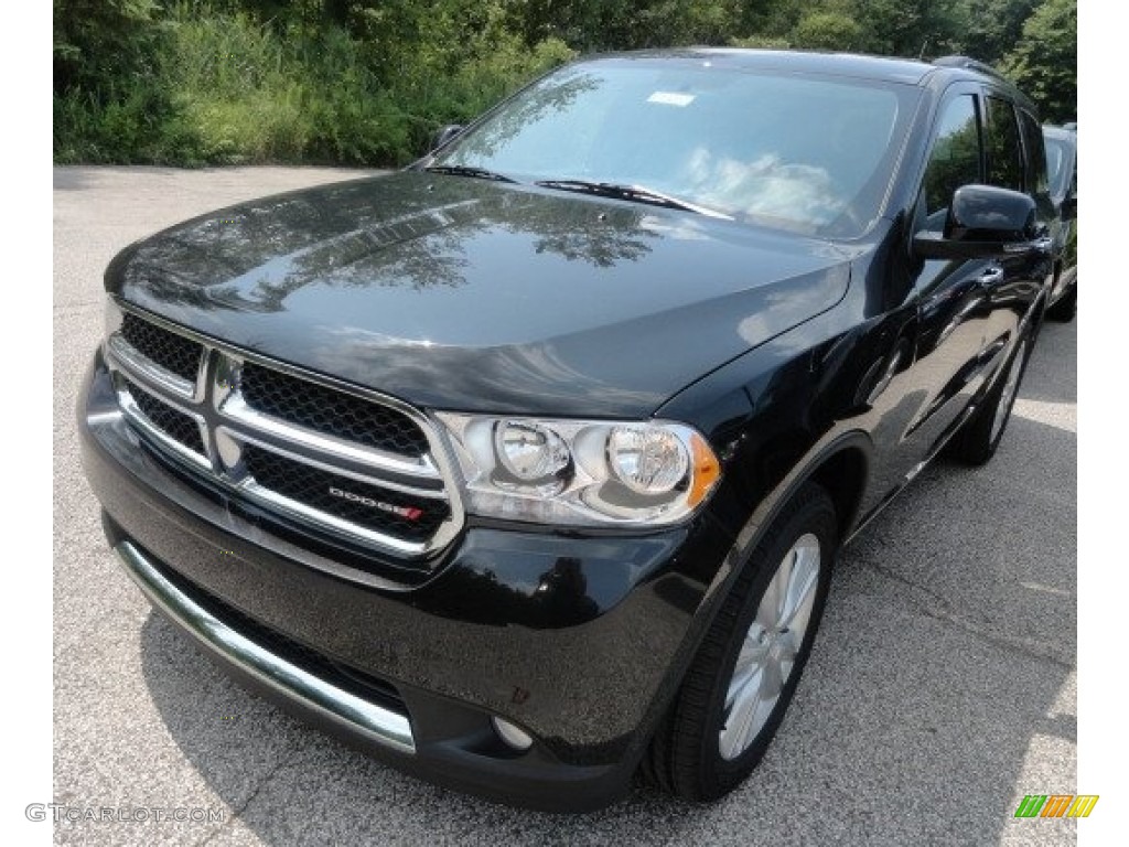 2013 Durango Crew AWD - Brilliant Black Crystal Pearl / Black photo #1