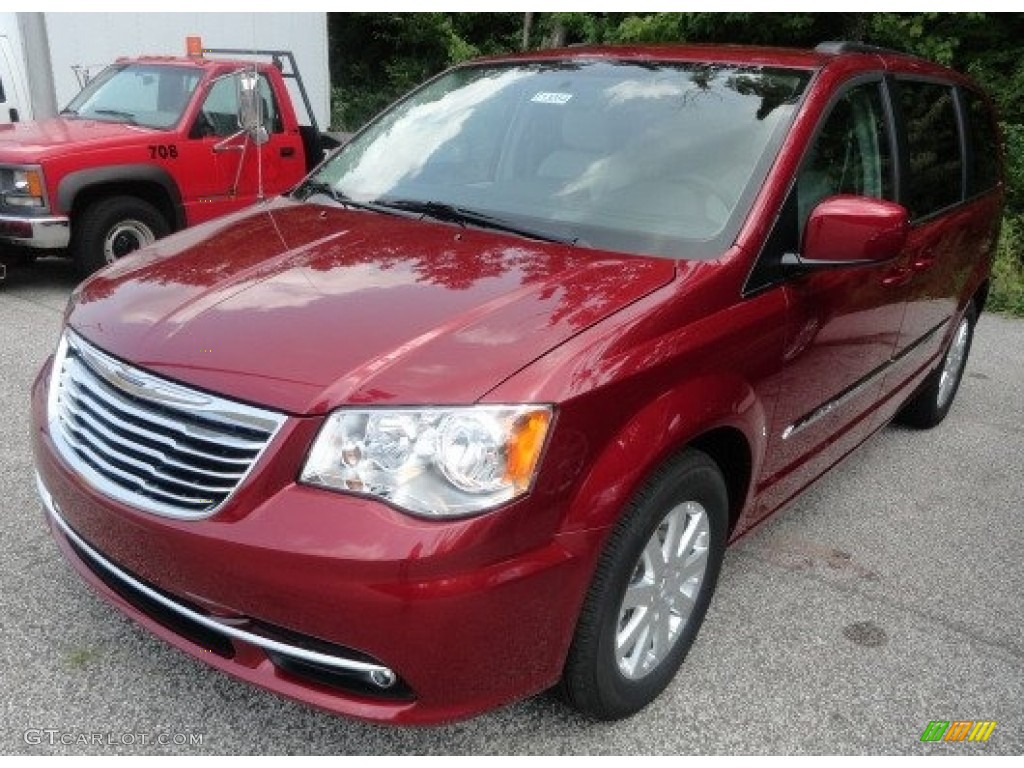 Deep Cherry Red Crystal Pearl 2013 Chrysler Town & Country Touring Exterior Photo #69517162