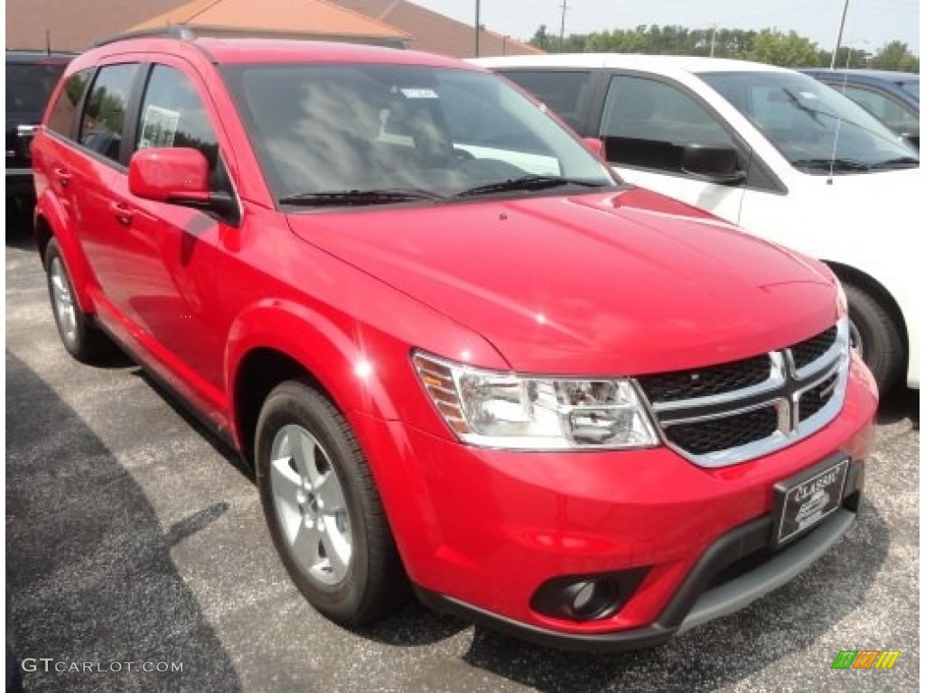 Bright Red Dodge Journey