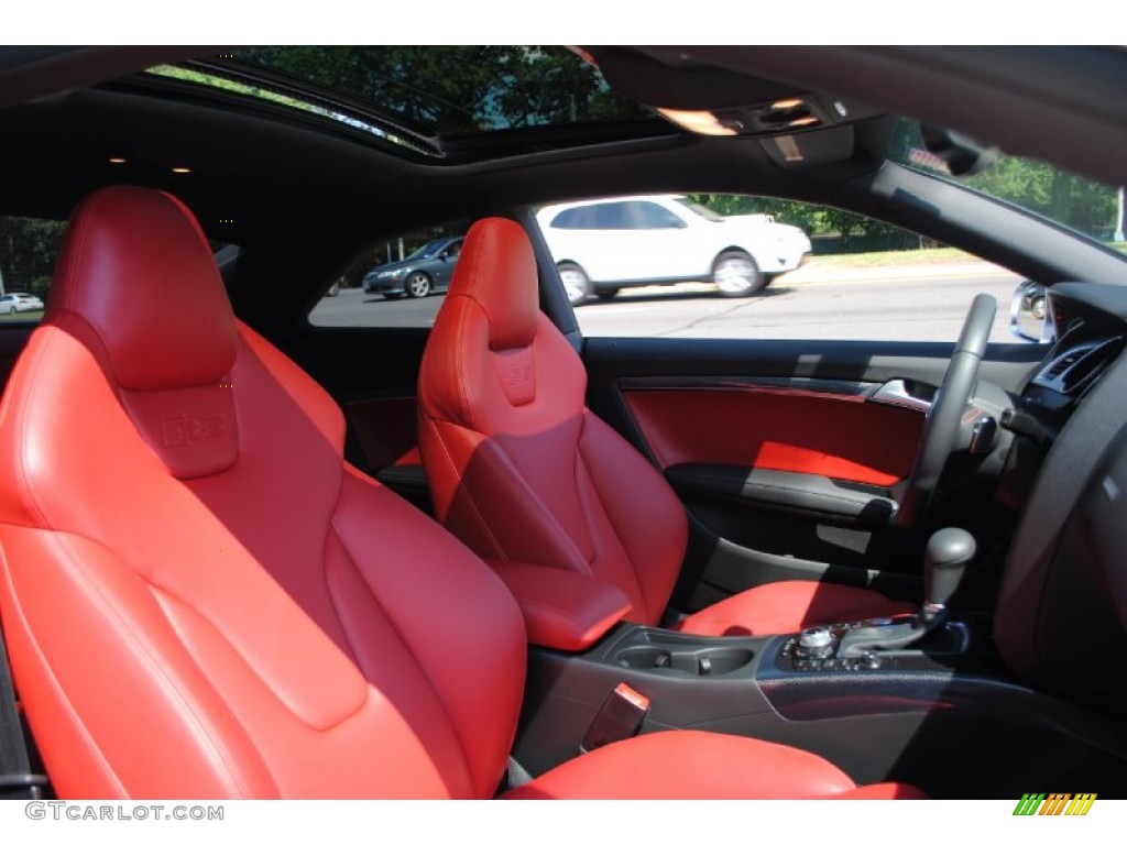 Magma Red Interior 2012 Audi S5 4.2 FSI quattro Coupe Photo #69517405