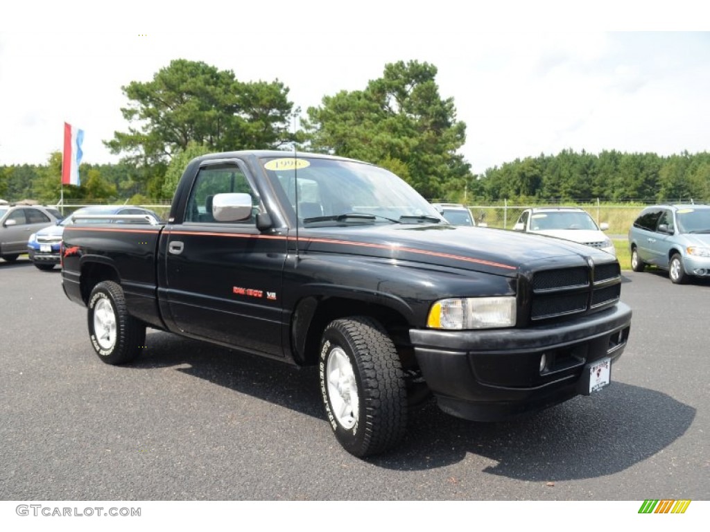 Black 1996 Dodge Ram 1500 Sport Regular Cab Exterior Photo #69518203