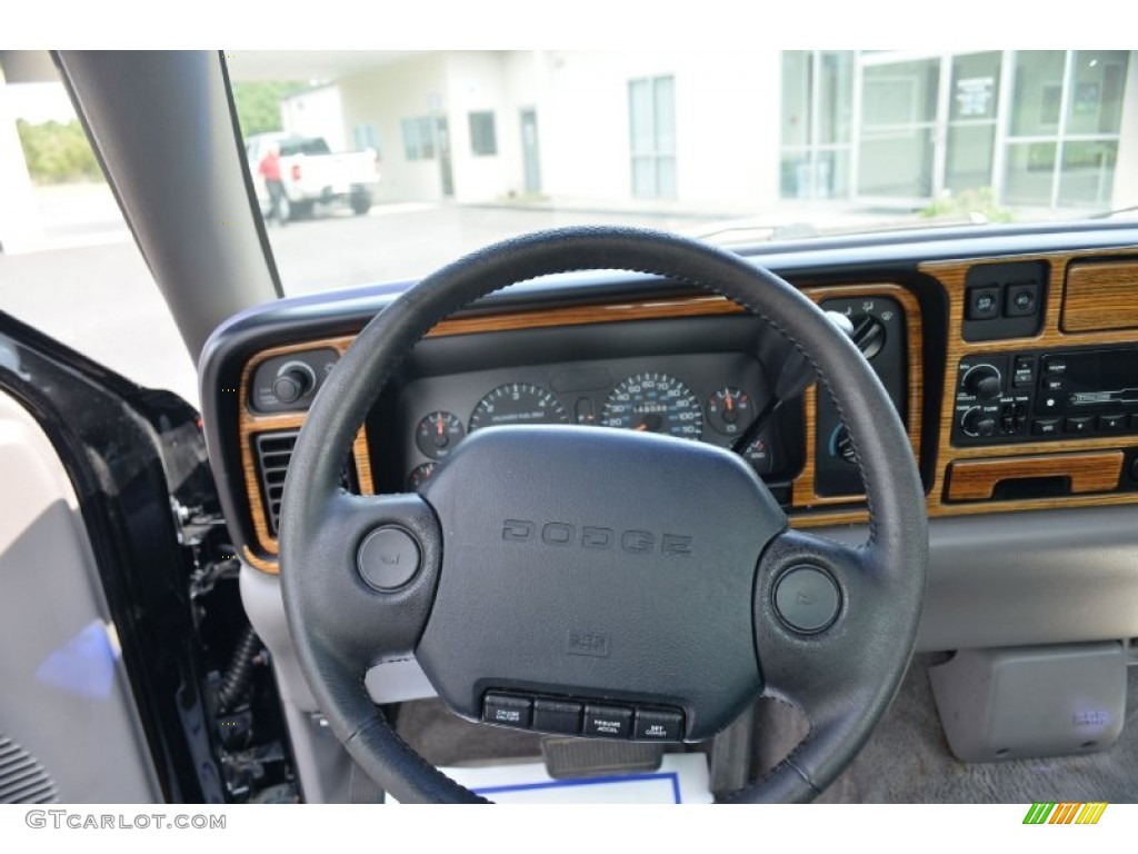 1996 Dodge Ram 1500 Sport Regular Cab Gray Steering Wheel Photo #69518276