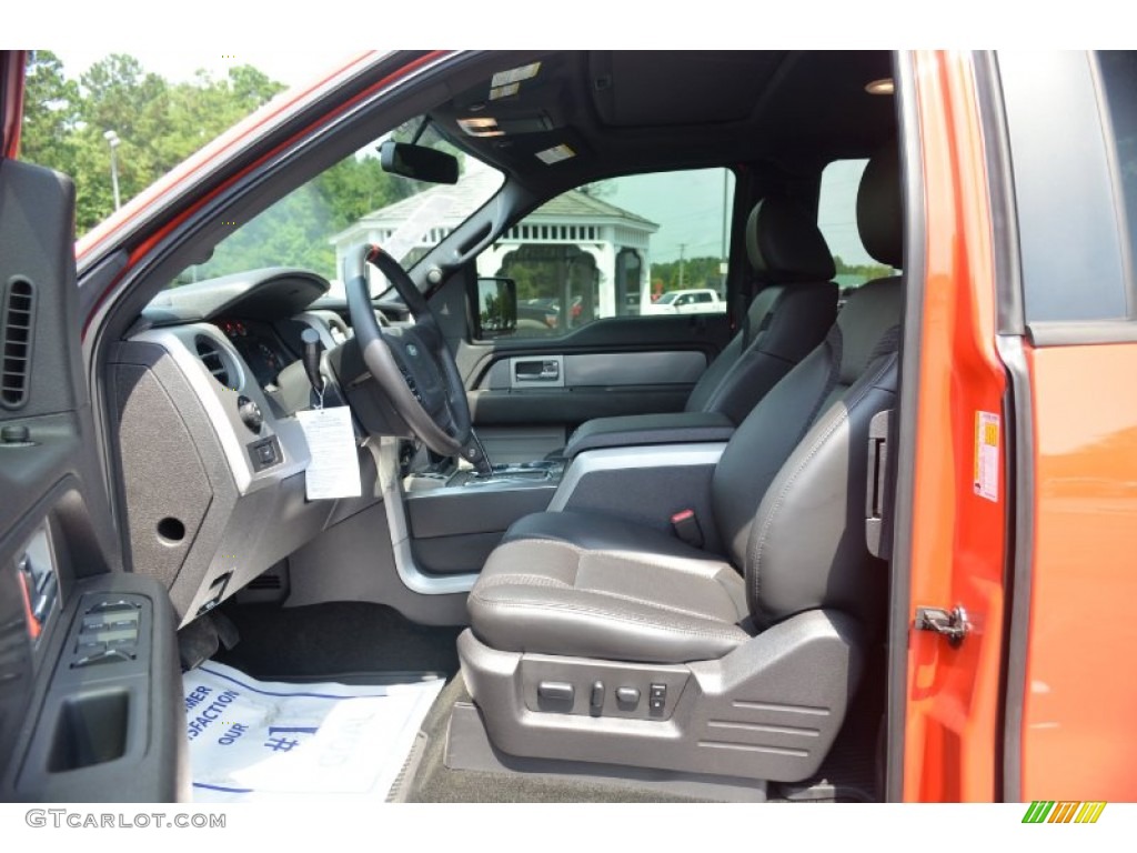 2011 F150 SVT Raptor SuperCab 4x4 - Molten Orange Tri Coat / Raptor Black photo #20