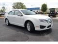 2011 White Suede Ford Fusion SE V6  photo #3