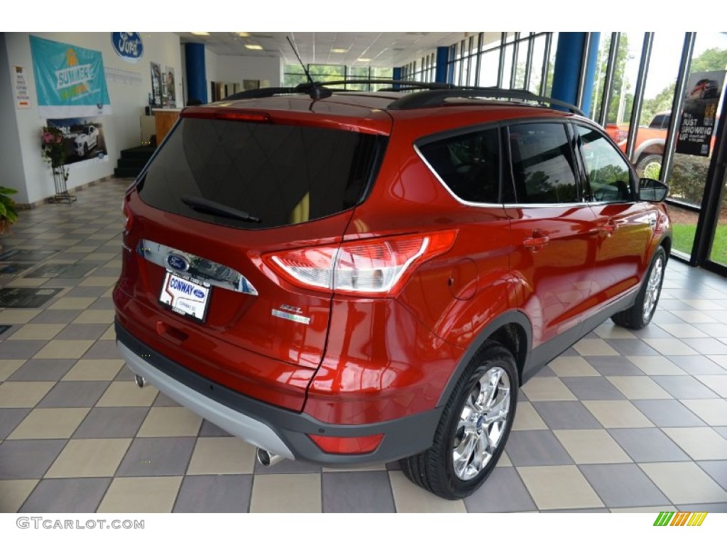 2013 Escape SEL 2.0L EcoBoost - Ruby Red Metallic / Charcoal Black photo #4