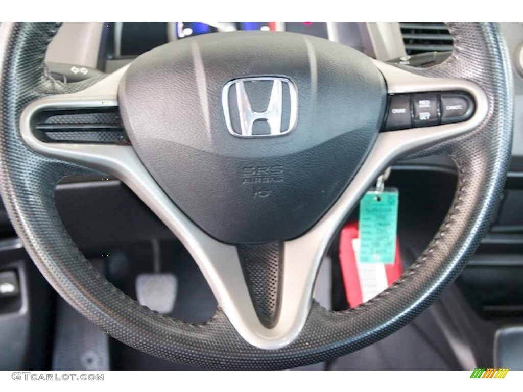 2010 Honda Civic LX-S Sedan Black Steering Wheel Photo #69521476