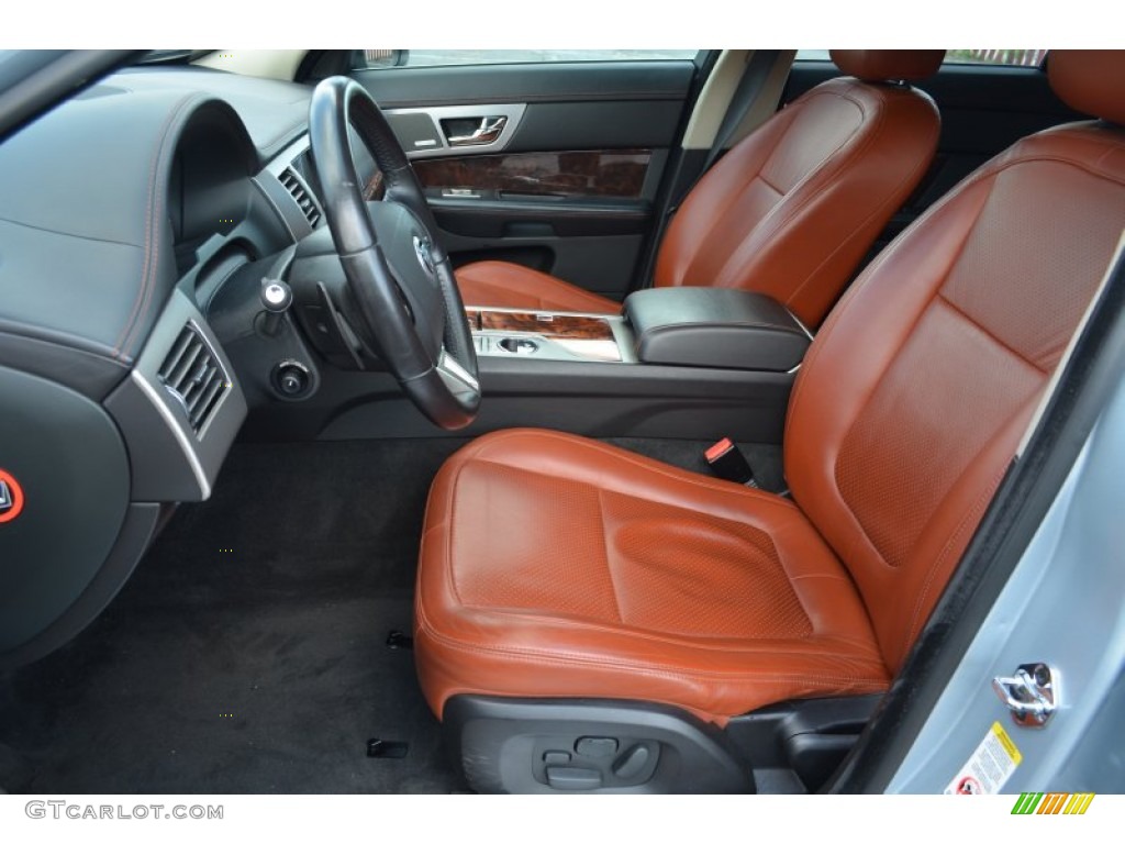 Spice/Charcoal Interior 2009 Jaguar XF Supercharged Photo #69521827