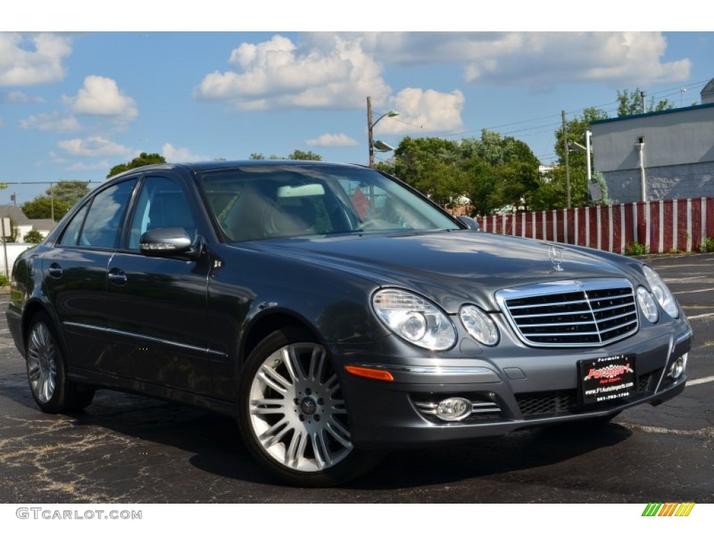 2008 E 350 4Matic Sedan - Flint Grey Metallic / Ash photo #1