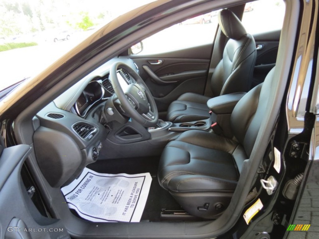 Black Interior 2013 Dodge Dart Limited Photo #69524436