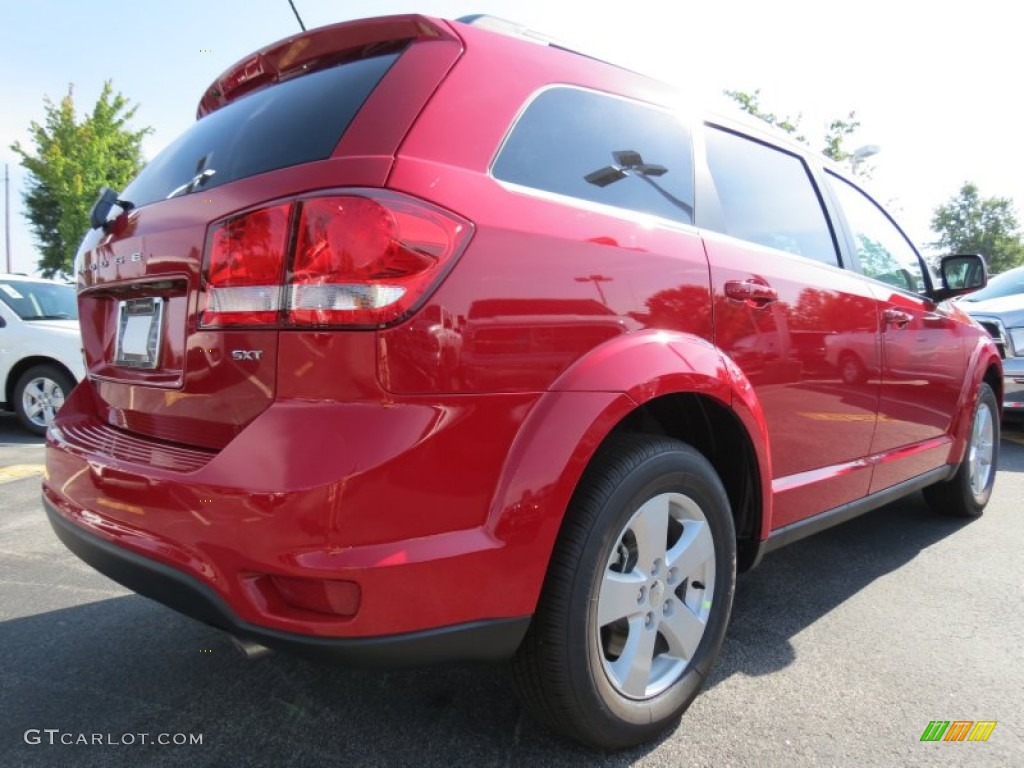 2012 Journey SXT - Bright Red / Black/Light Frost Beige photo #3