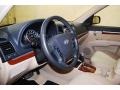 Beige 2007 Hyundai Santa Fe SE Steering Wheel