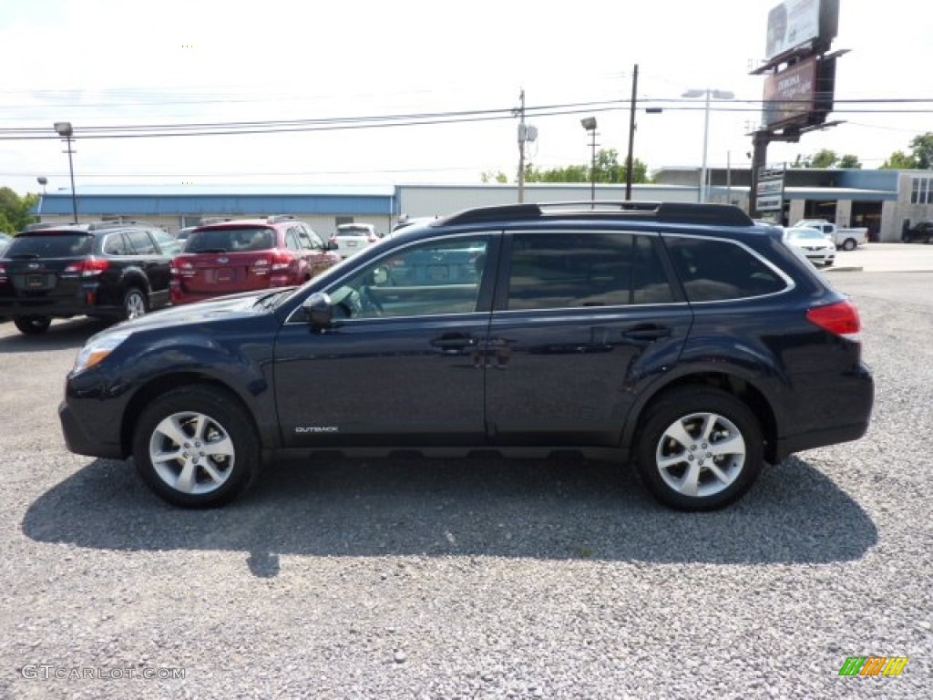 2013 Outback 2.5i Premium - Deep Indigo Pearl / Ivory photo #4