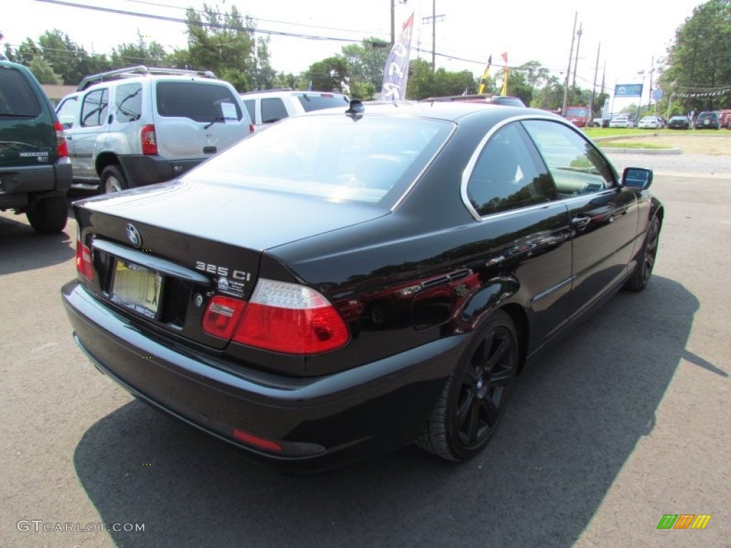 2006 3 Series 325i Coupe - Jet Black / Black photo #8