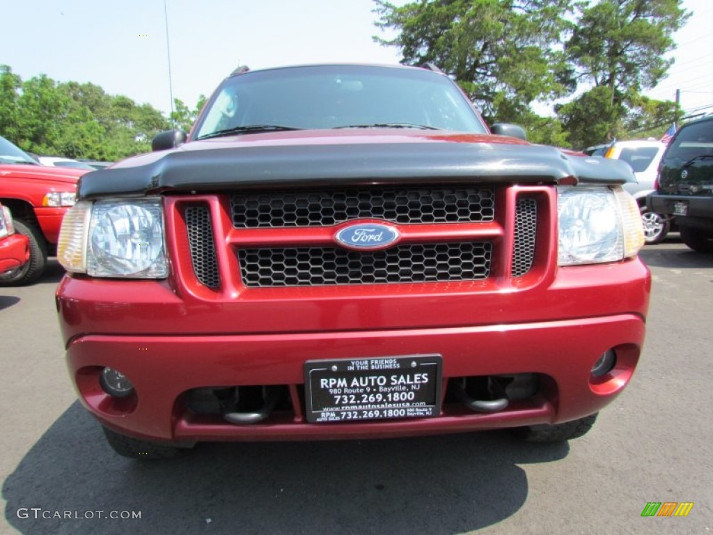 2004 Explorer Sport Trac XLT 4x4 - Red Fire Metallic / Medium Dark Flint/Dark Flint photo #2