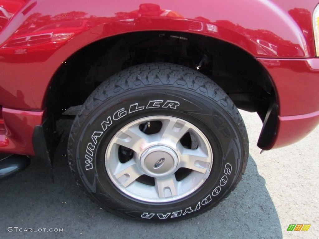 2004 Explorer Sport Trac XLT 4x4 - Red Fire Metallic / Medium Dark Flint/Dark Flint photo #4