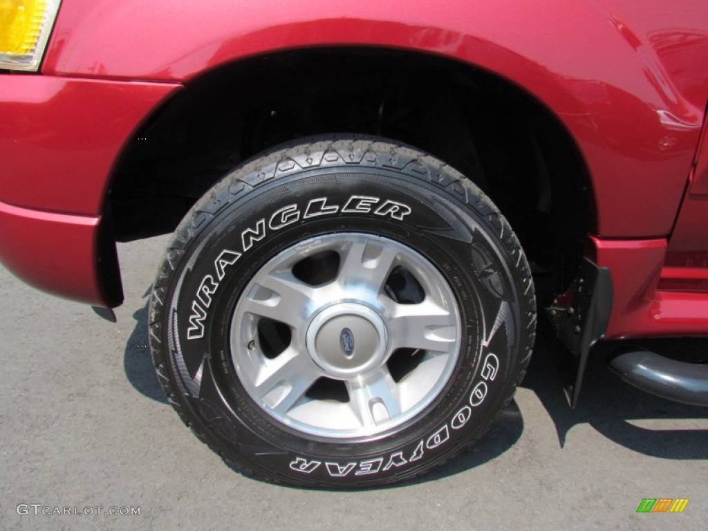 2004 Explorer Sport Trac XLT 4x4 - Red Fire Metallic / Medium Dark Flint/Dark Flint photo #13