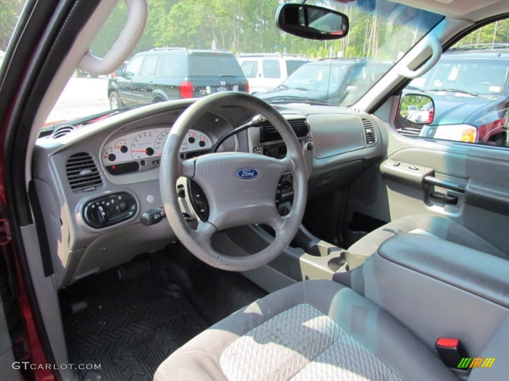 2004 Explorer Sport Trac XLT 4x4 - Red Fire Metallic / Medium Dark Flint/Dark Flint photo #14