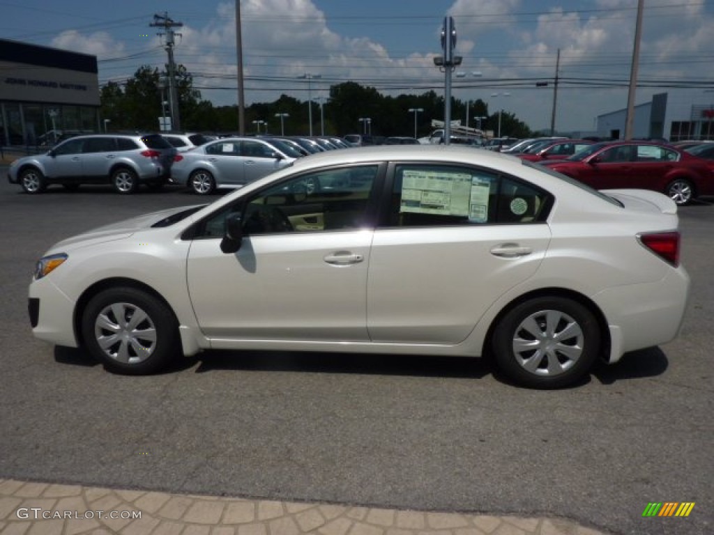 2012 Impreza 2.0i 4 Door - Satin White Pearl / Ivory photo #4