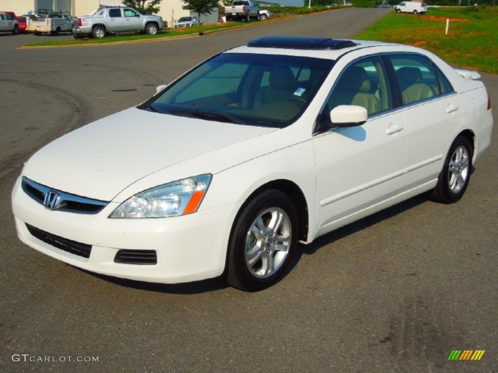 2006 Accord EX-L Sedan - Taffeta White / Ivory photo #1