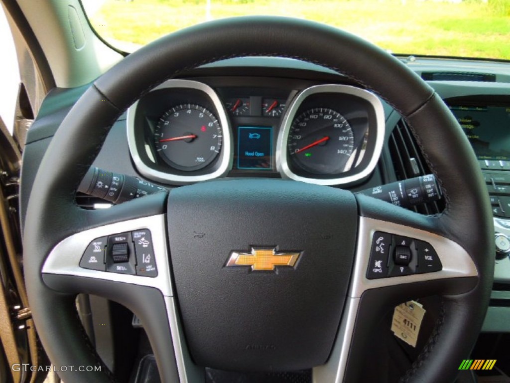 2013 Chevrolet Equinox LT Jet Black Steering Wheel Photo #69529458
