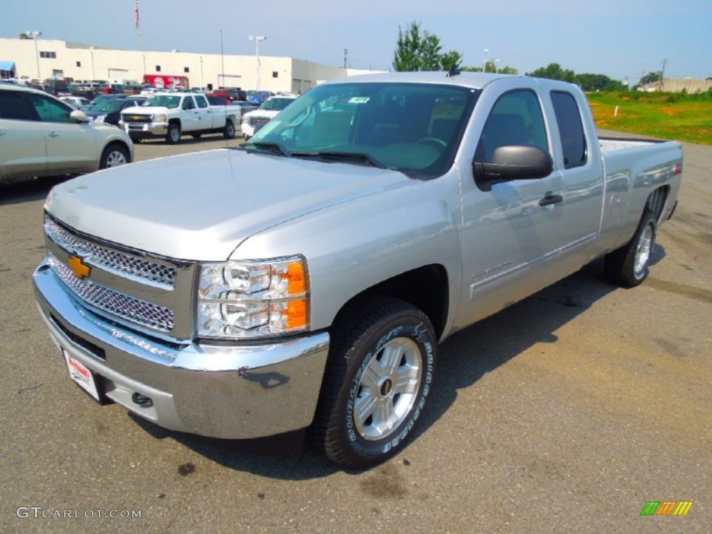 2013 Silverado 1500 LT Extended Cab 4x4 - Silver Ice Metallic / Ebony photo #1