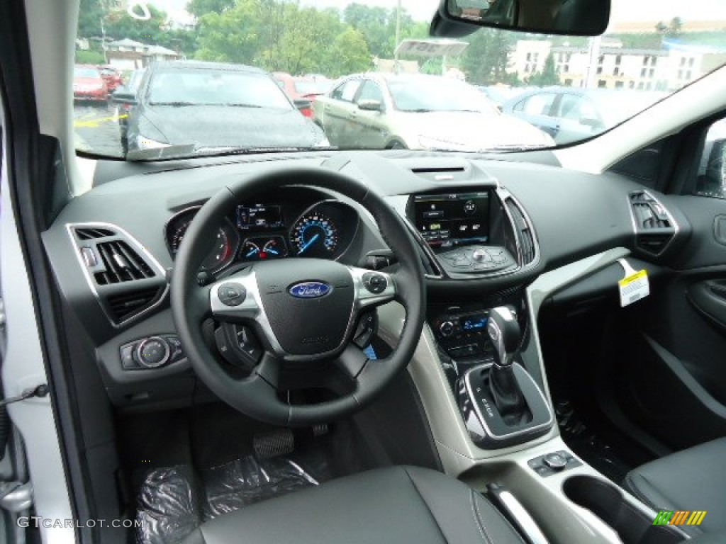 2013 Ford Escape SEL 1.6L EcoBoost 4WD Charcoal Black Dashboard Photo #69529947