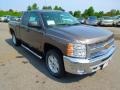 2013 Mocha Steel Metallic Chevrolet Silverado 1500 LT Extended Cab 4x4  photo #2