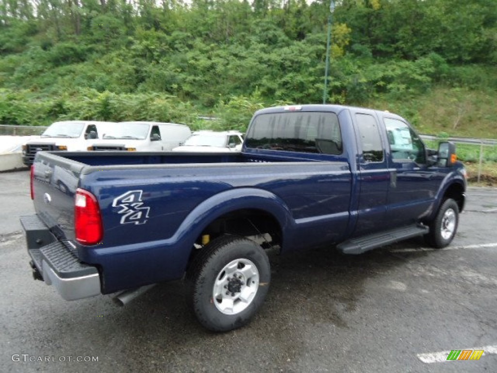 2012 F250 Super Duty XLT SuperCab 4x4 - Dark Blue Pearl Metallic / Steel photo #2