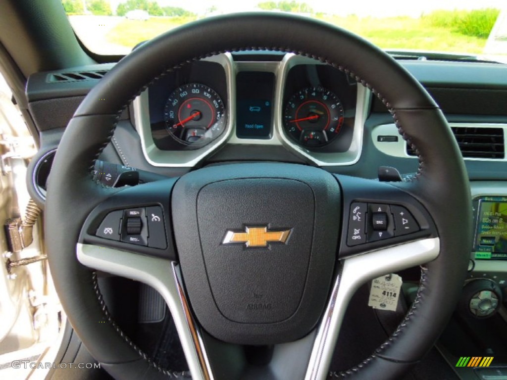 2013 Chevrolet Camaro LT Coupe Black Steering Wheel Photo #69531069