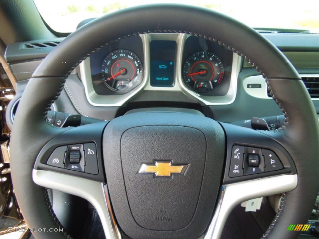 2013 Chevrolet Camaro LT Coupe Black Steering Wheel Photo #69531299